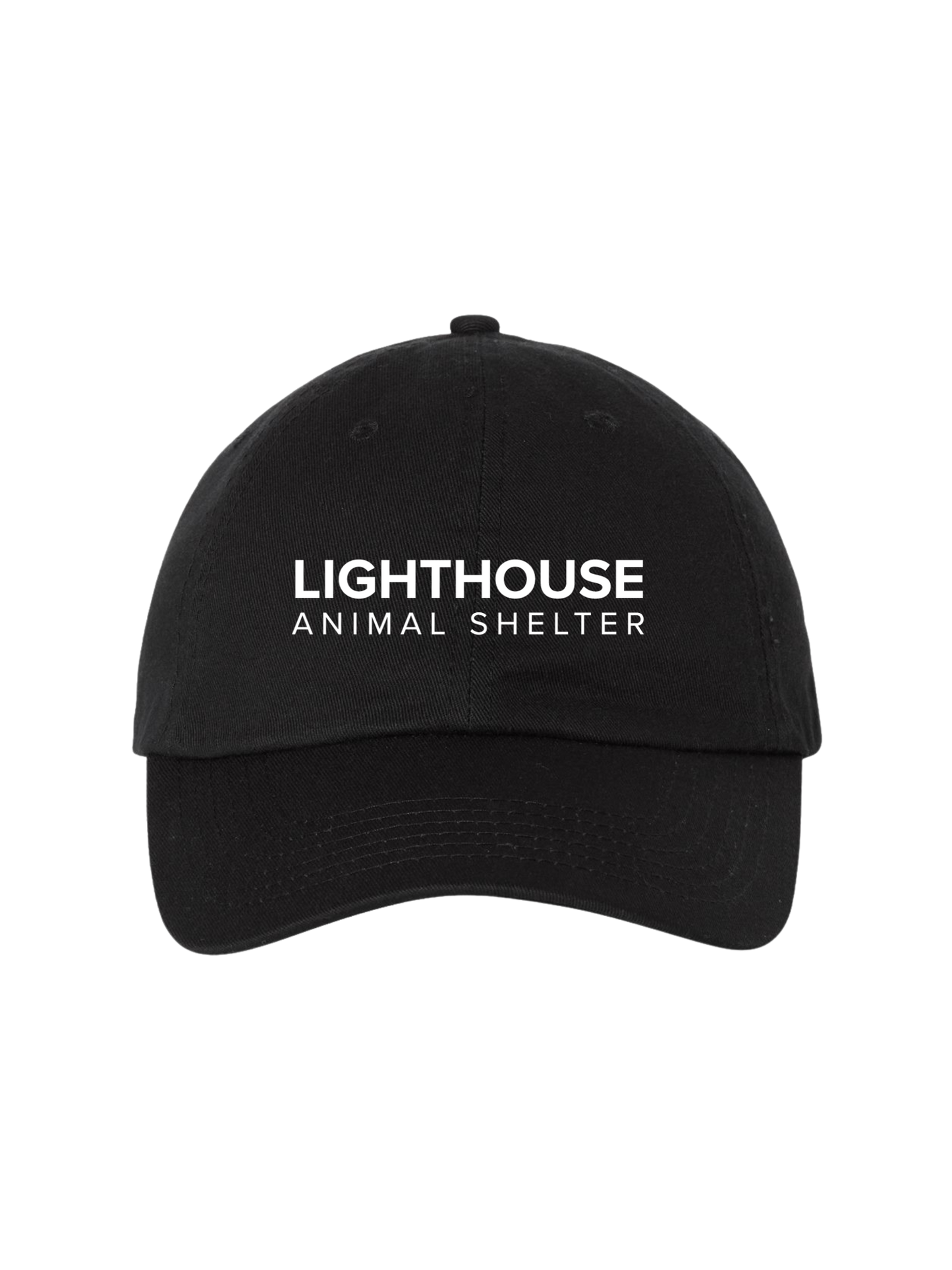 Black Lighthouse Dad Hat
