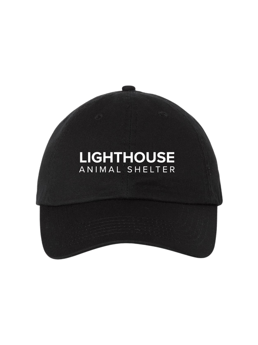 Black Lighthouse Dad Hat