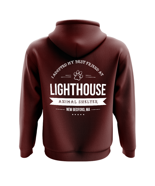 'I Adopted My Best Friend At Lighthouse' Heavyweight Hoodie