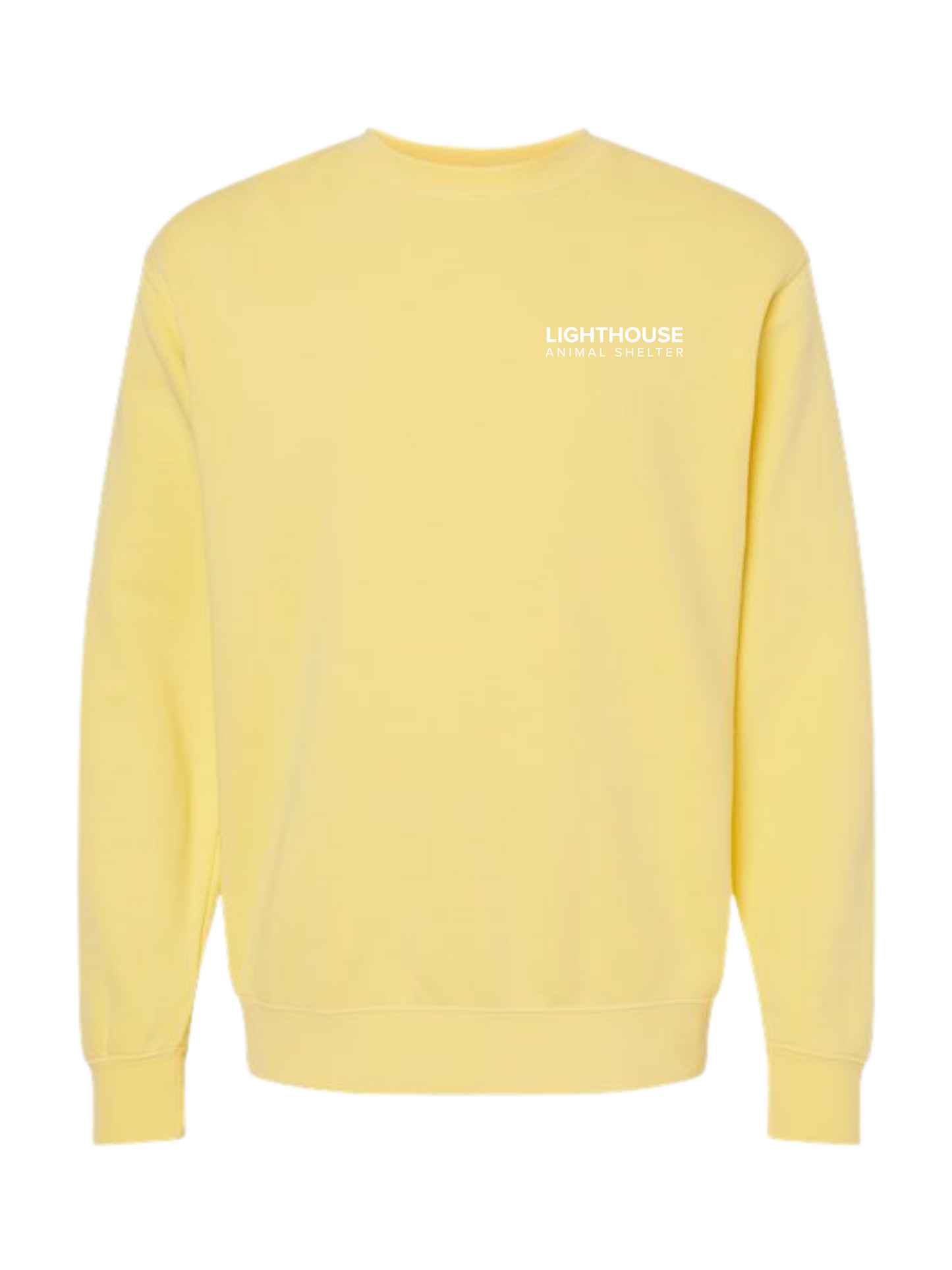 Yellow Embroidered Lighthouse Crewneck