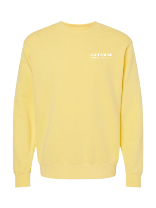 Yellow Embroidered Lighthouse Crewneck