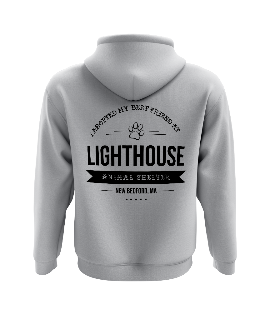 'I Adopted My Best Friend At Lighthouse' Heavyweight Hoodie