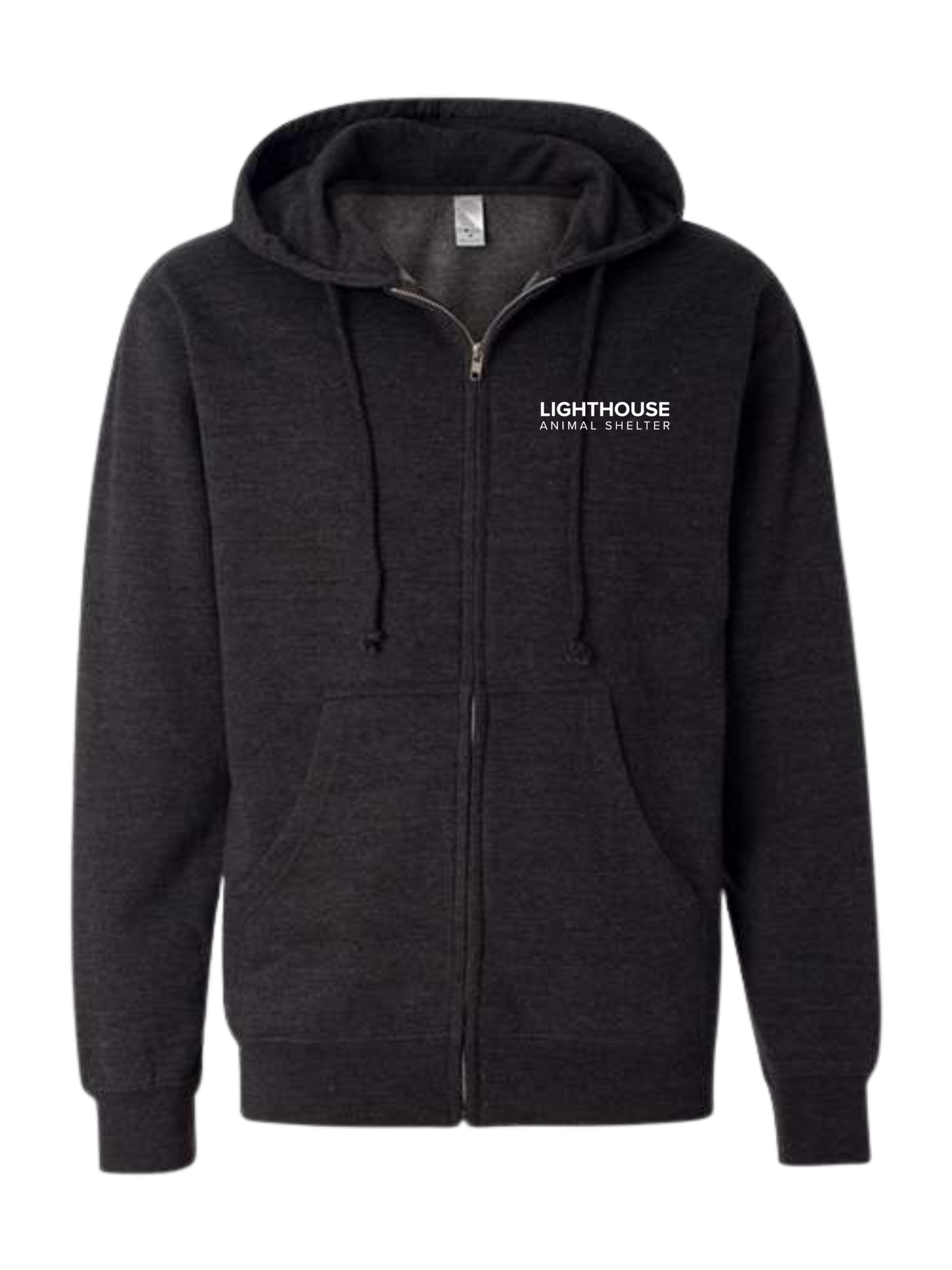 Midweight Embroidered Zip-up Hoodie