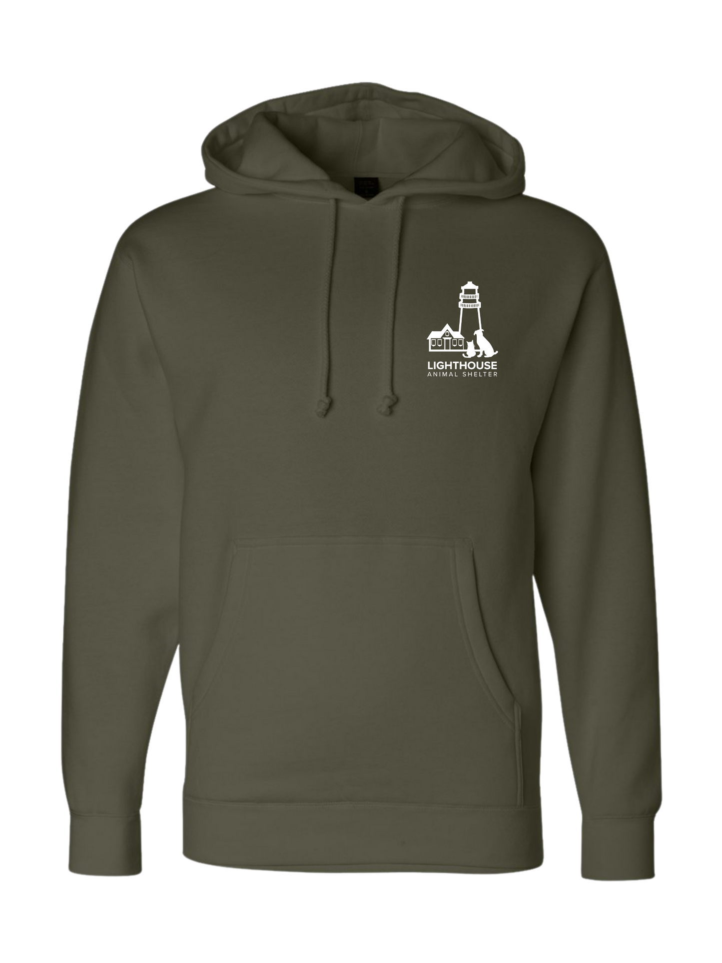 Olive Lighthouse Heavyweight Hoodie