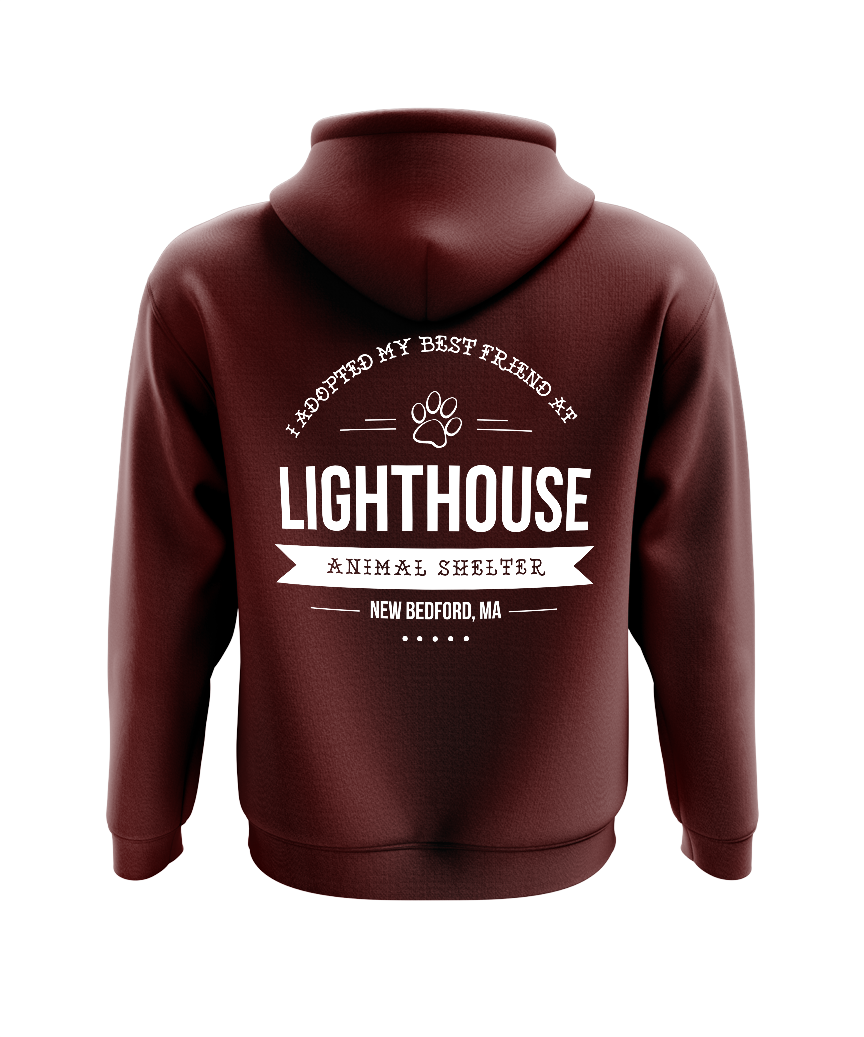 'I Adopted My Best Friend At Lighthouse' Heavyweight Hoodie
