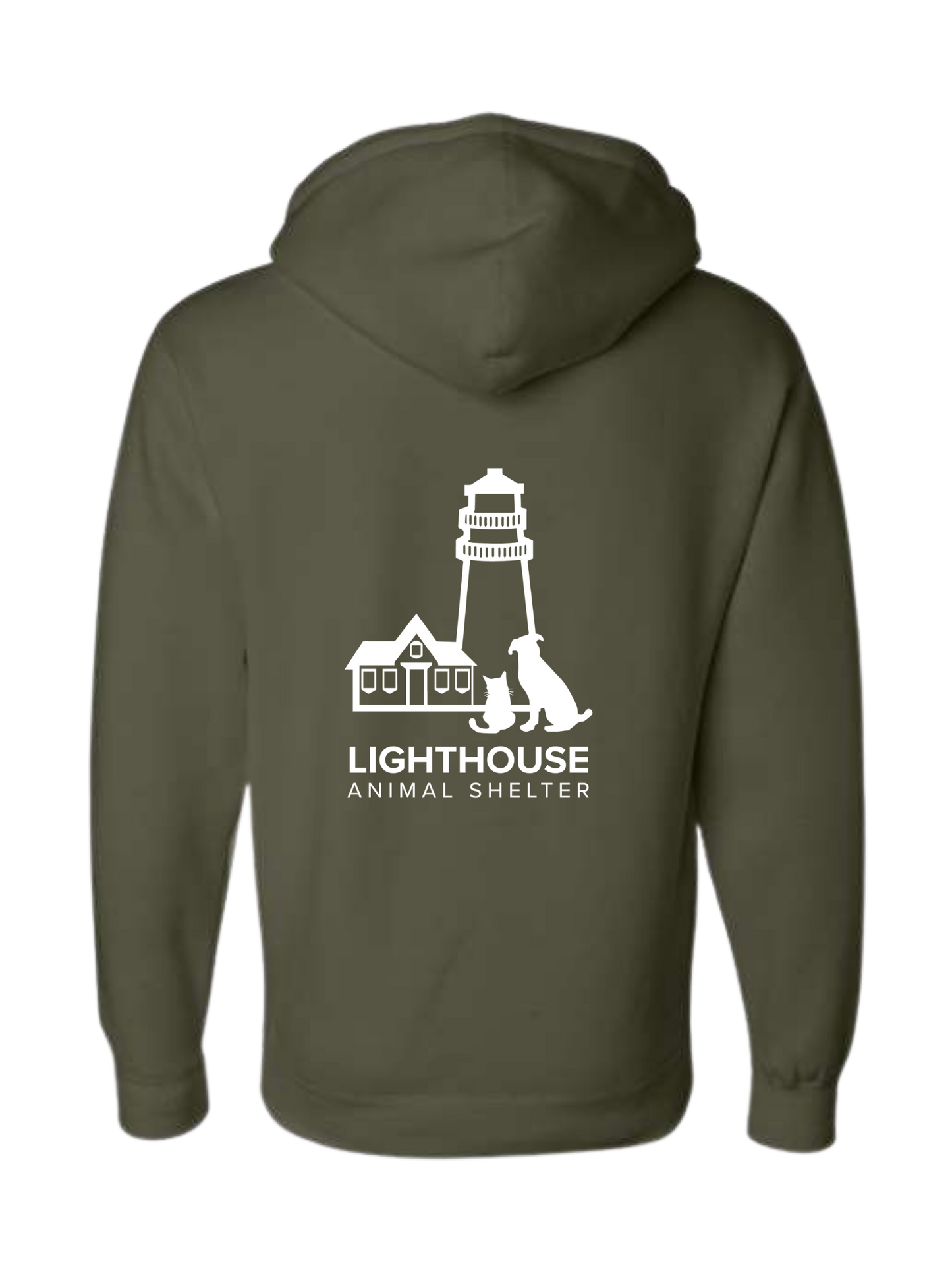 Olive Lighthouse Heavyweight Hoodie