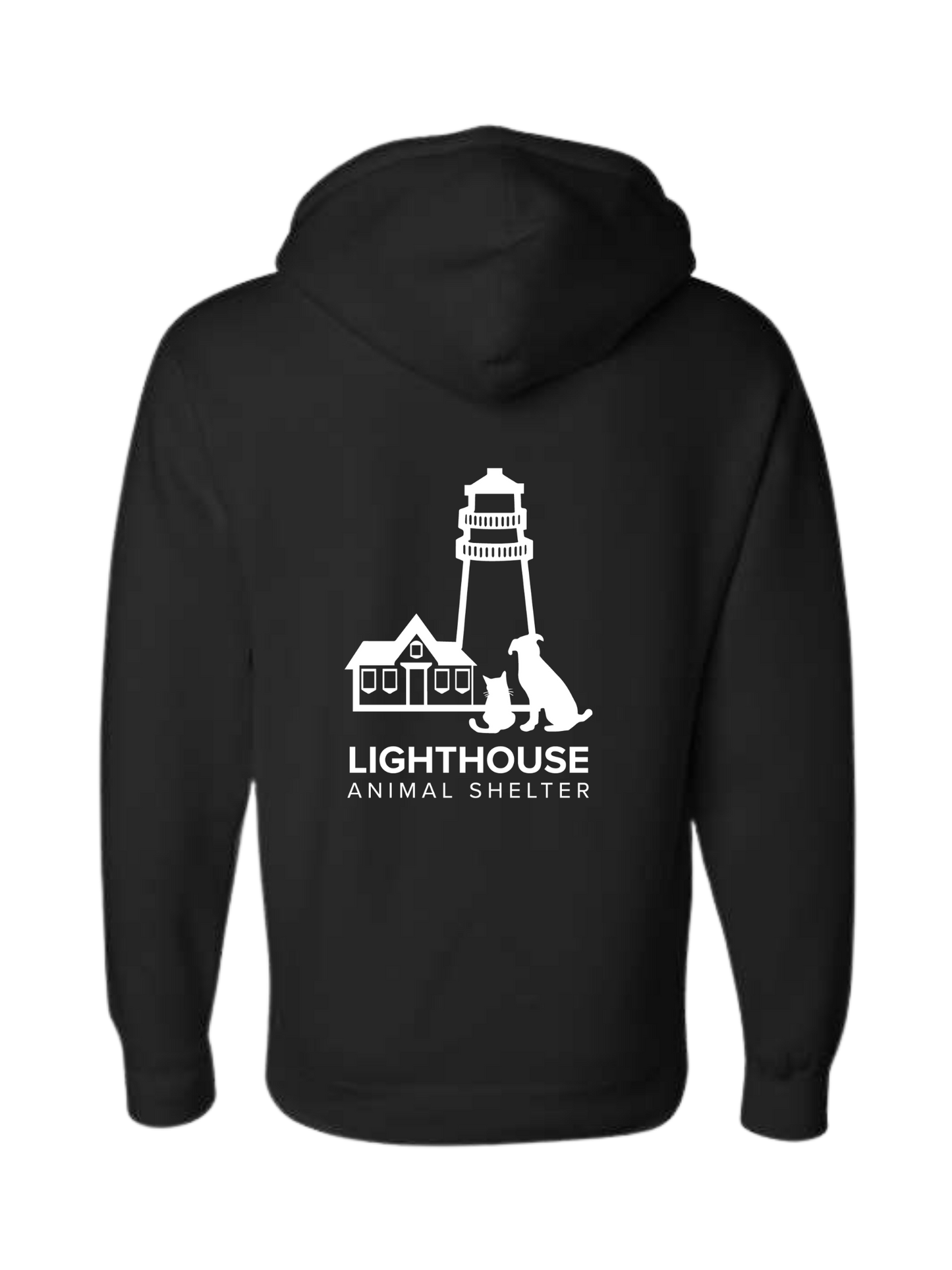 Black Lighthouse Heavyweight Hoodie